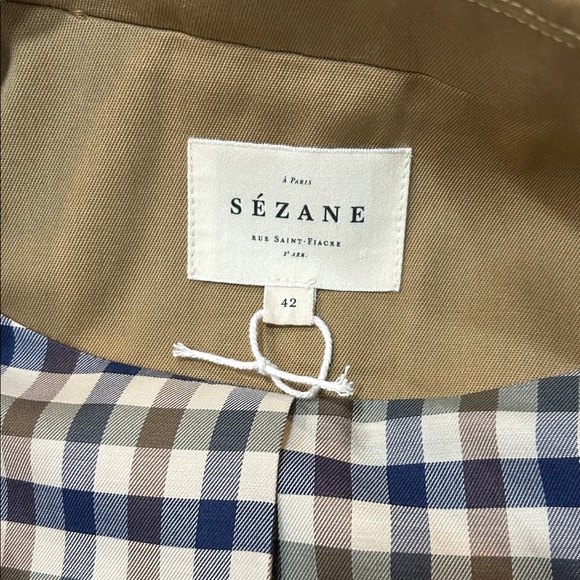 Sezane Clyde Trench NWOT Size 42/10 - Picture 6 of 6